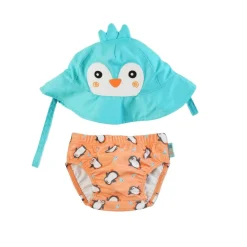 Bañador y gorro Zoocchini Pinguino