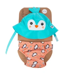 Bañador y gorro Zoocchini Pinguino