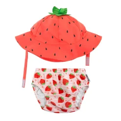 Bañador y gorro Zoocchini Fresa