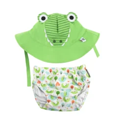 Bañador y gorro Zoocchini Cocodrilo