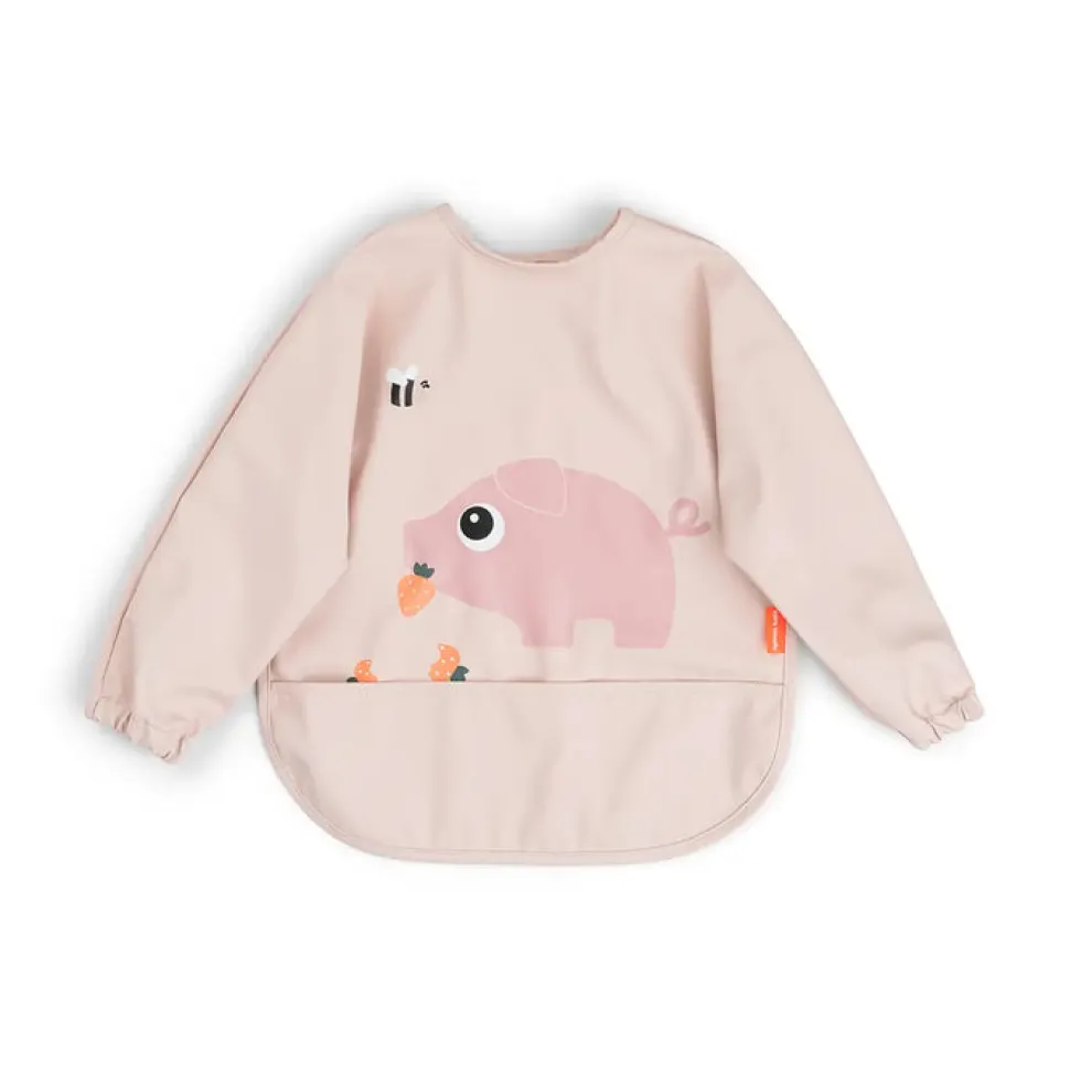 Babero con Mangas Tiny farm Powder · Done by Deer