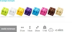 Bloques Meli · Cube Edu 300 piezas Pastel