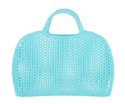 Bolso Plástico Retro Vintage · Turquoise
