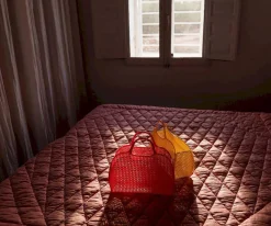 Bolso Plástico Retro Vintage · Coral