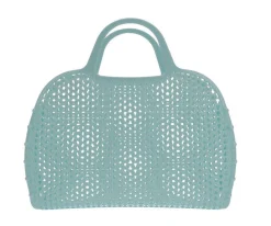 Bolso Plástico Retro Vintage · Aqua