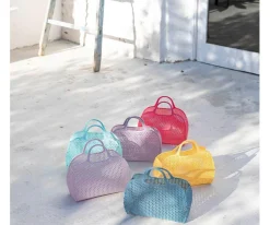 Bolso Plástico Retro Vintage · Sky