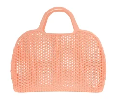 Bolso Plástico Retro Vintage · Blush Apricot