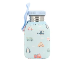 Botella Acero Funda City Cars 350ml