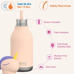 Botella Bestie Unicorn 460ml · Asobu