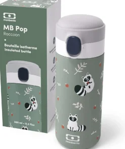 Botella de Acero Térmica Pop Mapache · Monbento