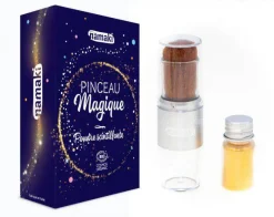 Brocha & Polvos Brillantes Dorado · Namaki