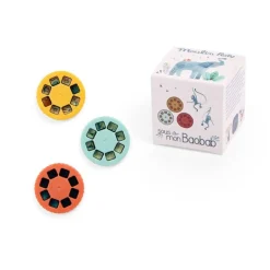 Caja 3 discos para linterna proyector · Baobab