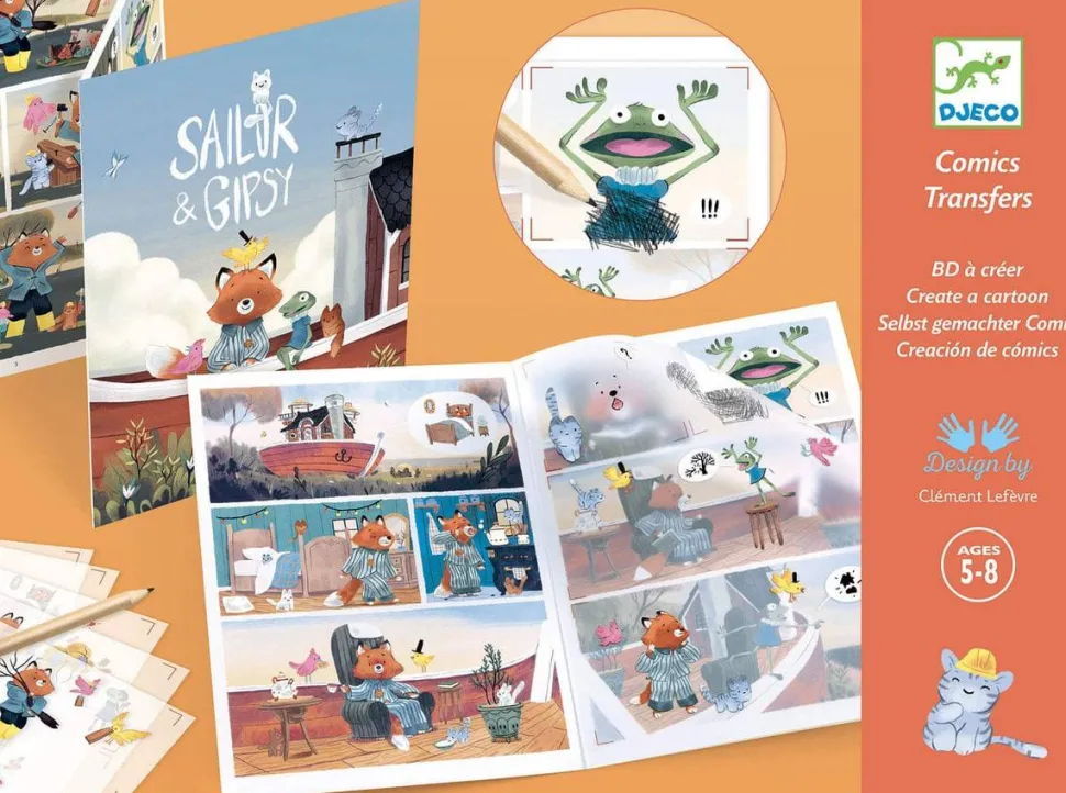 Calcomanía Comic Sailor & Gipsy · DJECO