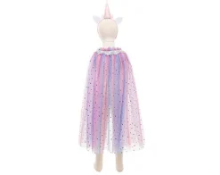 Capa y diadema Unicornio Arcoiris · Great Pretenders 4-6 años