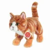 Cat standing red Striped 20 cm · Hermann Teddy
