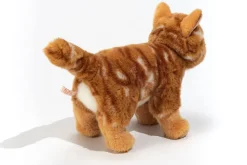 Cat standing red Striped 20 cm · Hermann Teddy