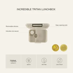 Citron Caja Almuerzo mediana de tritán Dino