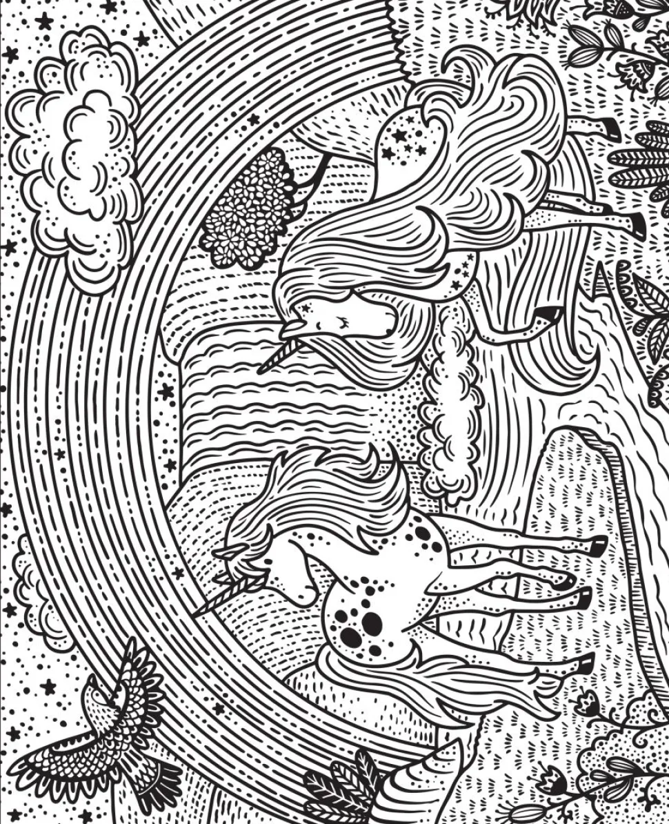 Colorea por arte de magia · Arcoiris