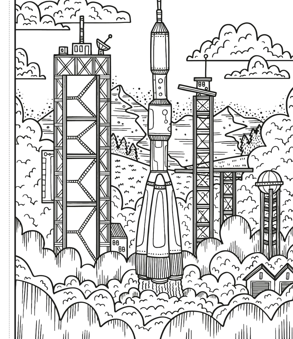 Colorea por arte de magia · El espacio