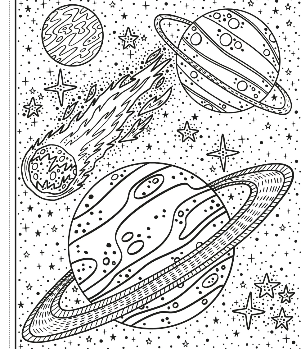 Colorea por arte de magia · El espacio