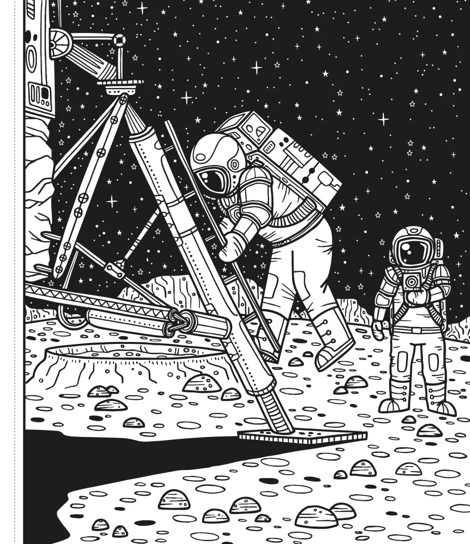 Colorea por arte de magia · El espacio