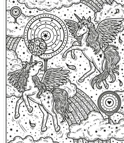 Colorea por arte de magia · El mundo de los Unicornios