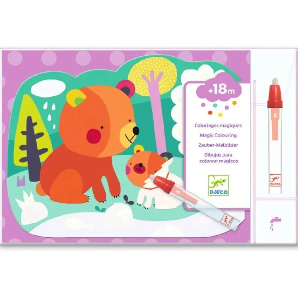 Colorear Mágico con agua Escondido en el bosque · DJECO