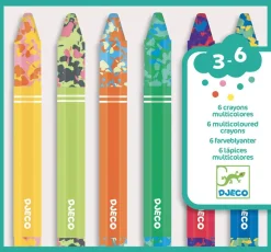 Colores para peques 6 lápices multicolores · DJECO