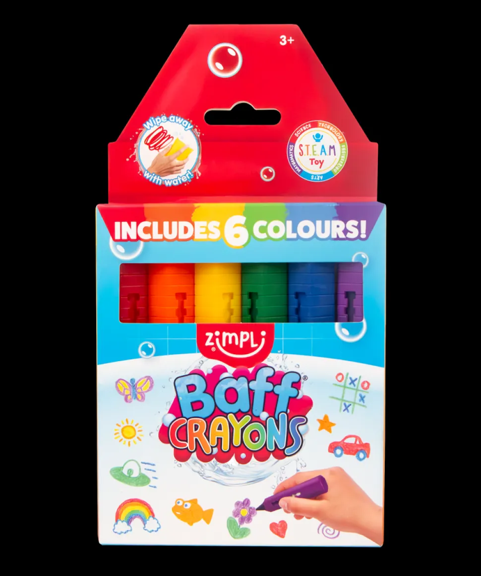 Crayons para baño 6 colores · Zimpli