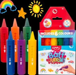 Crayons para baño 6 colores · Zimpli