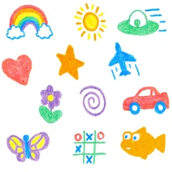 Crayons para baño 6 colores · Zimpli