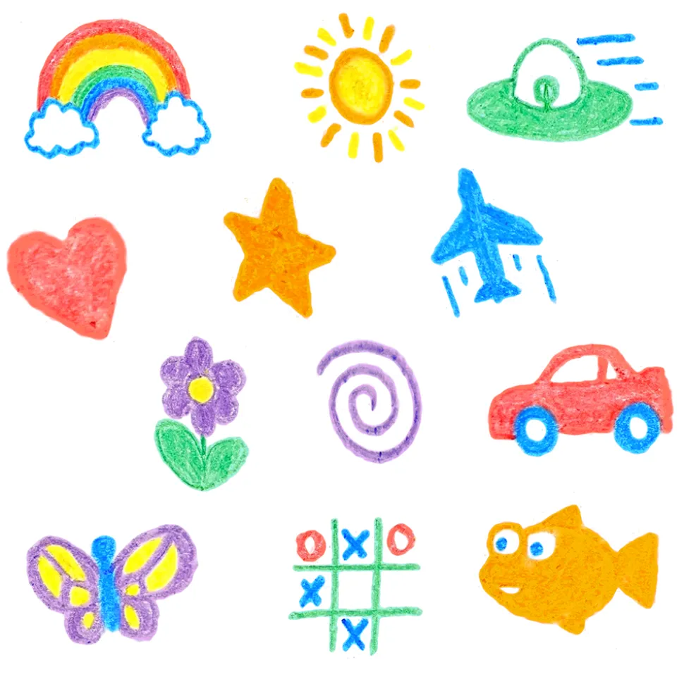 Crayons para baño 6 colores · Zimpli