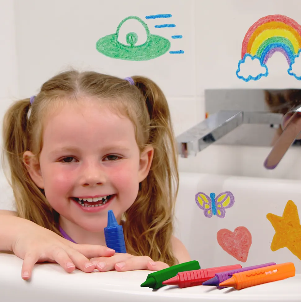 Crayons para baño 6 colores · Zimpli