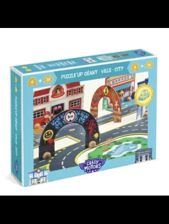 Crazy Motors Circuit City Puzzle gigante 34 piezas · DJECO