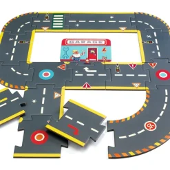 Crazy Motors Circuit de ville Puzzle gigante · DJECO