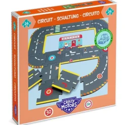 Crazy Motors Circuit de ville Puzzle gigante · DJECO