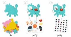 Crear con pegatinas Me gustan los animales DJECO