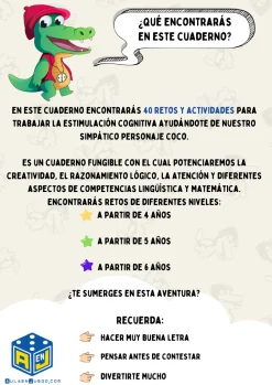 Cuaderno de estimulación cognitiva 4 años · Aula en Juego