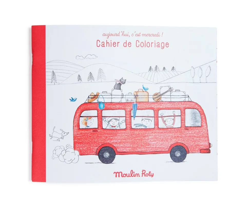 Cuaderno para colorear Mercredi · Moulin Roty