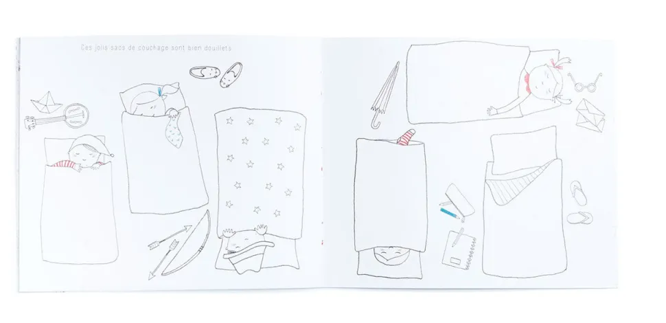 Cuaderno para colorear Mercredi · Moulin Roty