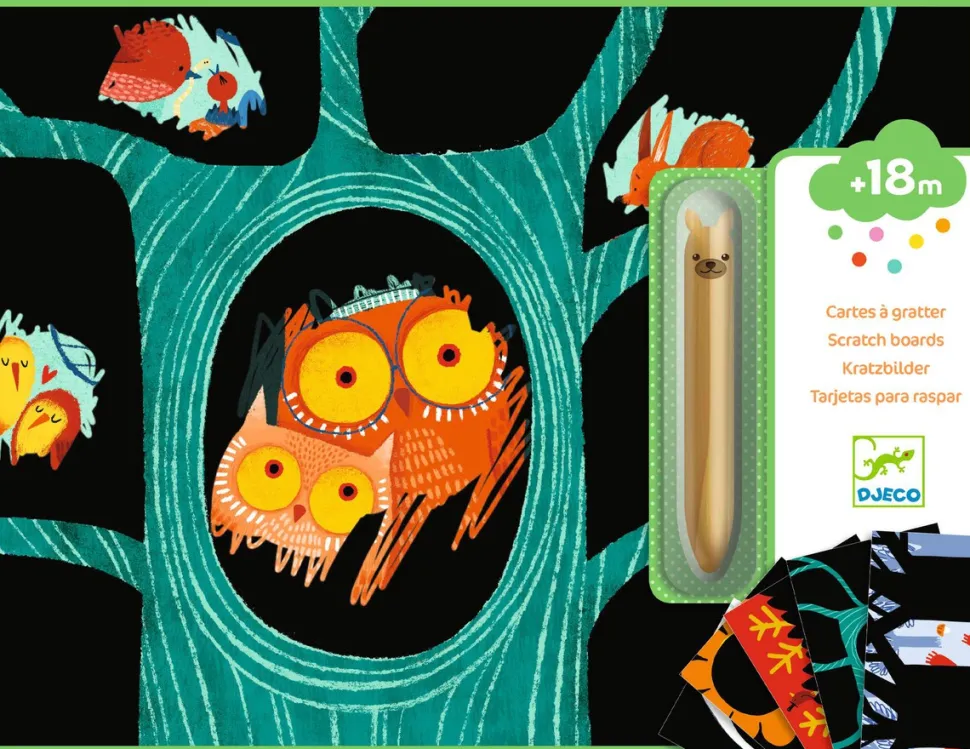 Cuadros para rascar Animales por Descubrir · DJECO