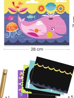 Cuadros para rascar Es divertido Descubrir · DJECO