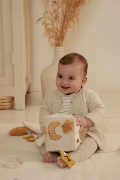 Cubo Blandito de Actividades Newborn Natural · Little Dutch