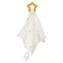 Doudou con mordedor Newborn Natural · Little Dutch