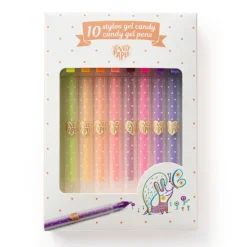 Estuche 10 bolígrafos gel Caramelo · Lovely Paper