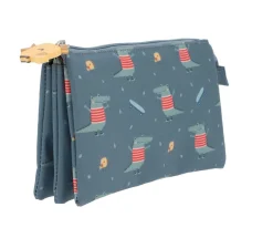 Estuche escolar 3 compartimentos Croc