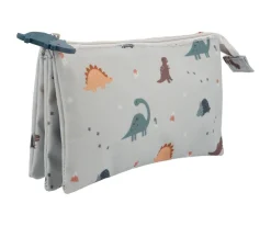 Estuche escolar 3 compartimentos Dinos World