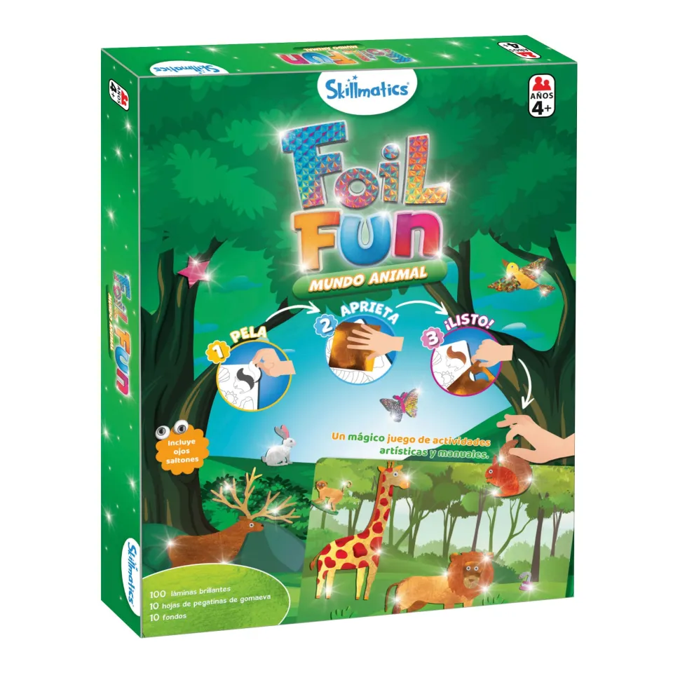 Foil Fun-Mundo Animal · Skillmatics