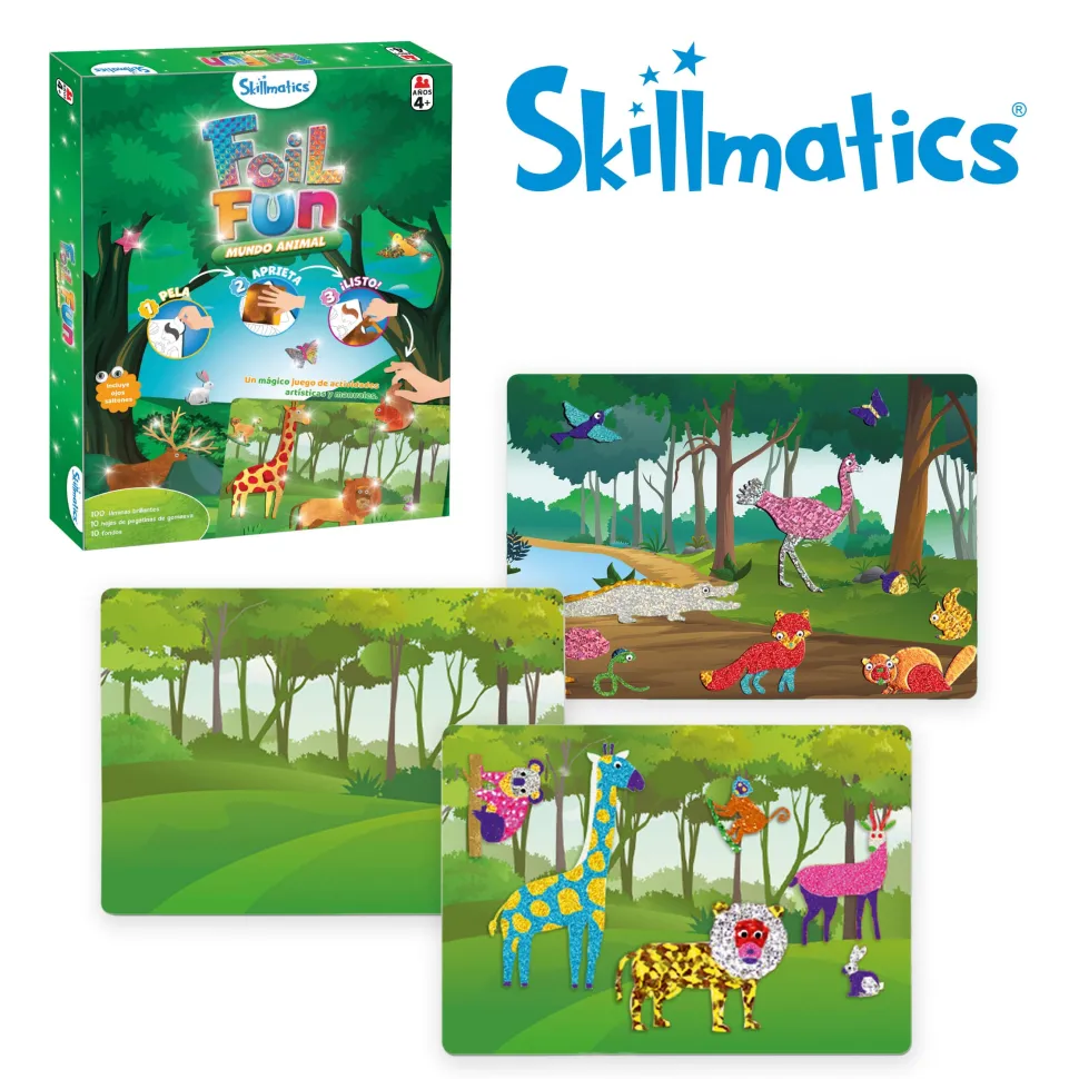 Foil Fun-Mundo Animal · Skillmatics