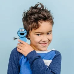 GloPals Set Personaje Cookie Monster Azul + 2 Cubos luz